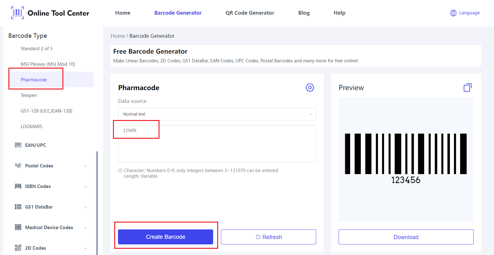 Pharmacode.png oluştur