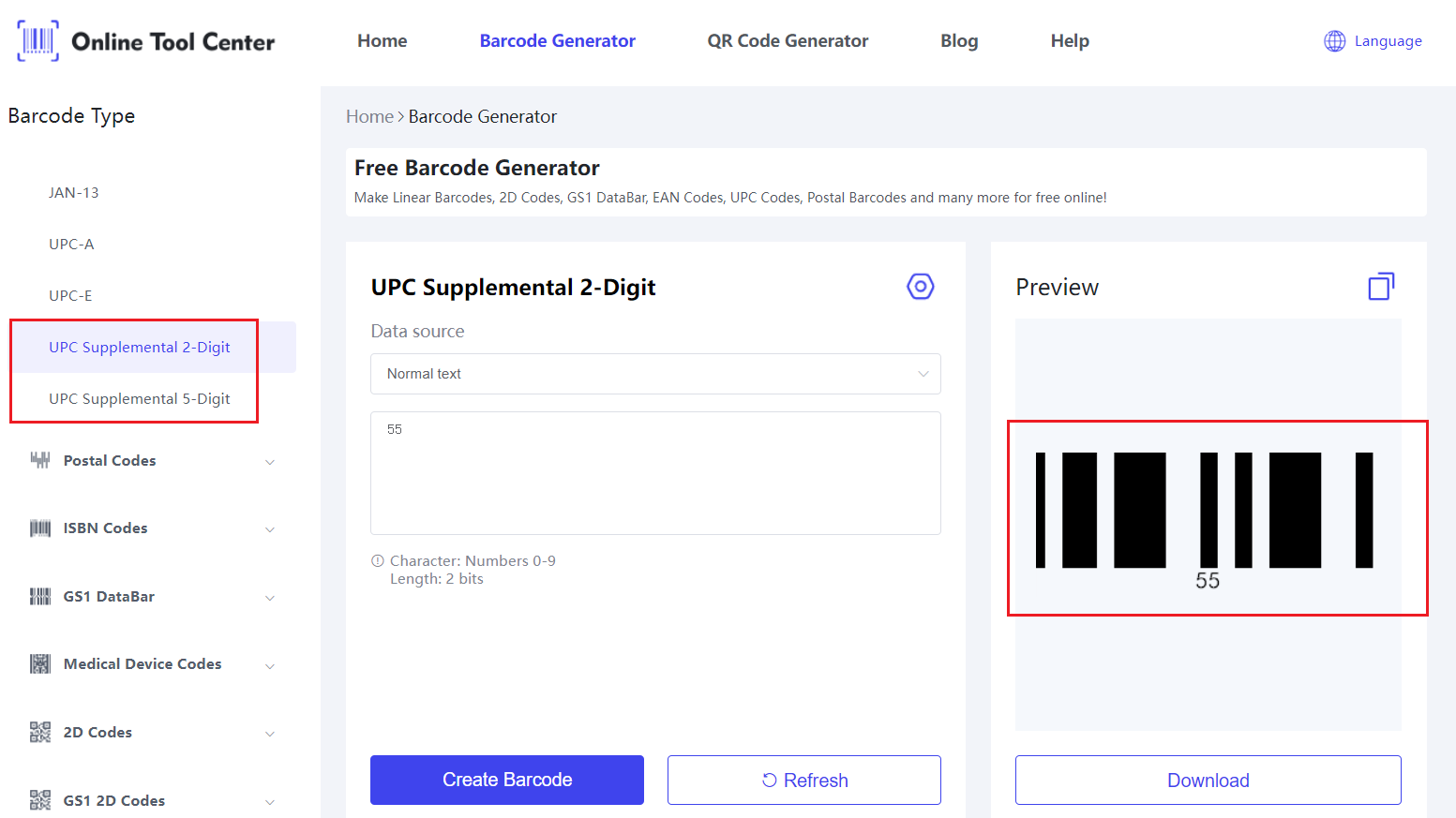 UPC Eklentisi 2 Dijit Barcode Generator.png