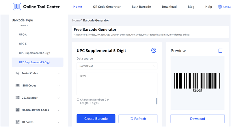 erate UPC ek 5 haneli