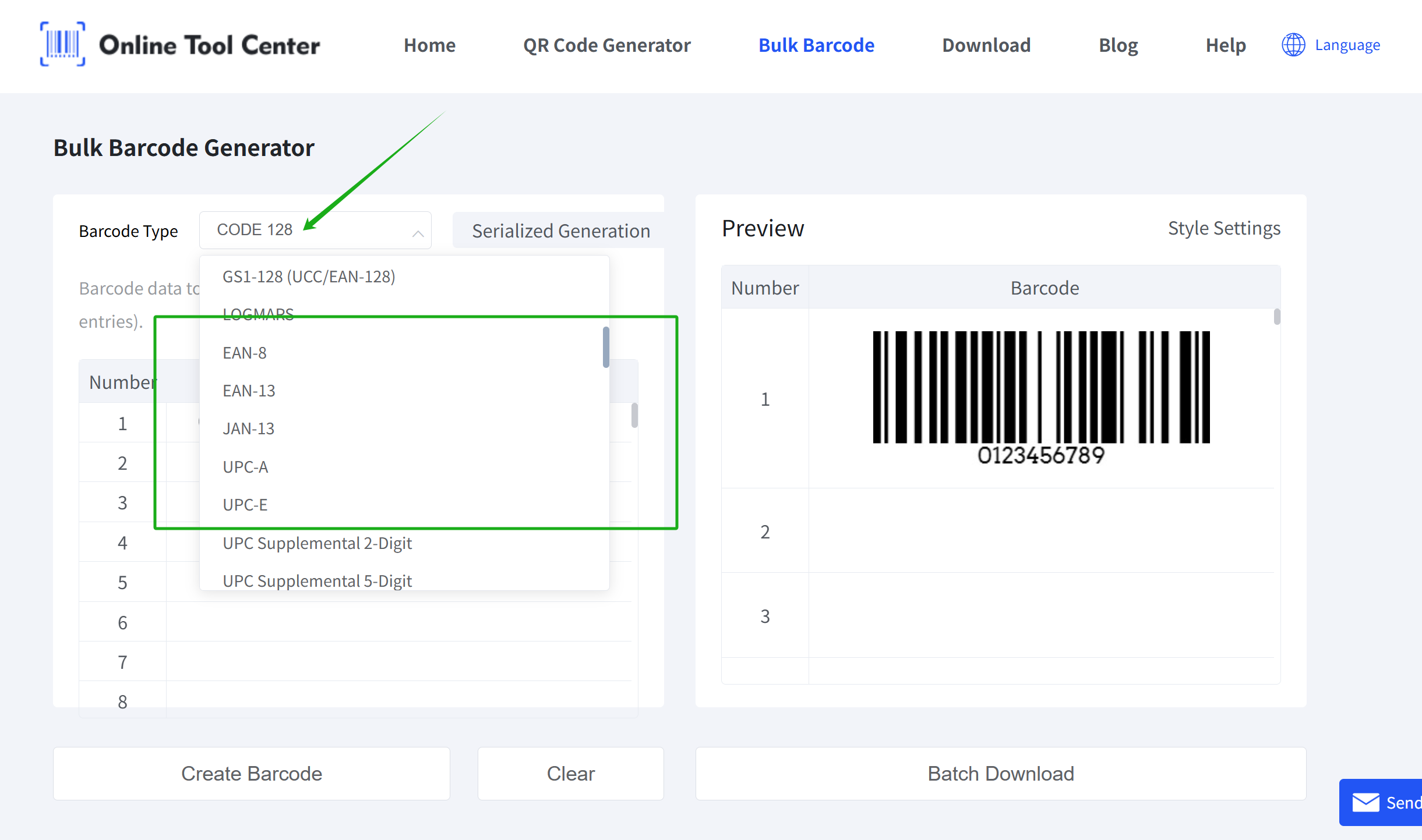 choose right barcode format Doğru barkod biçimini seçin
