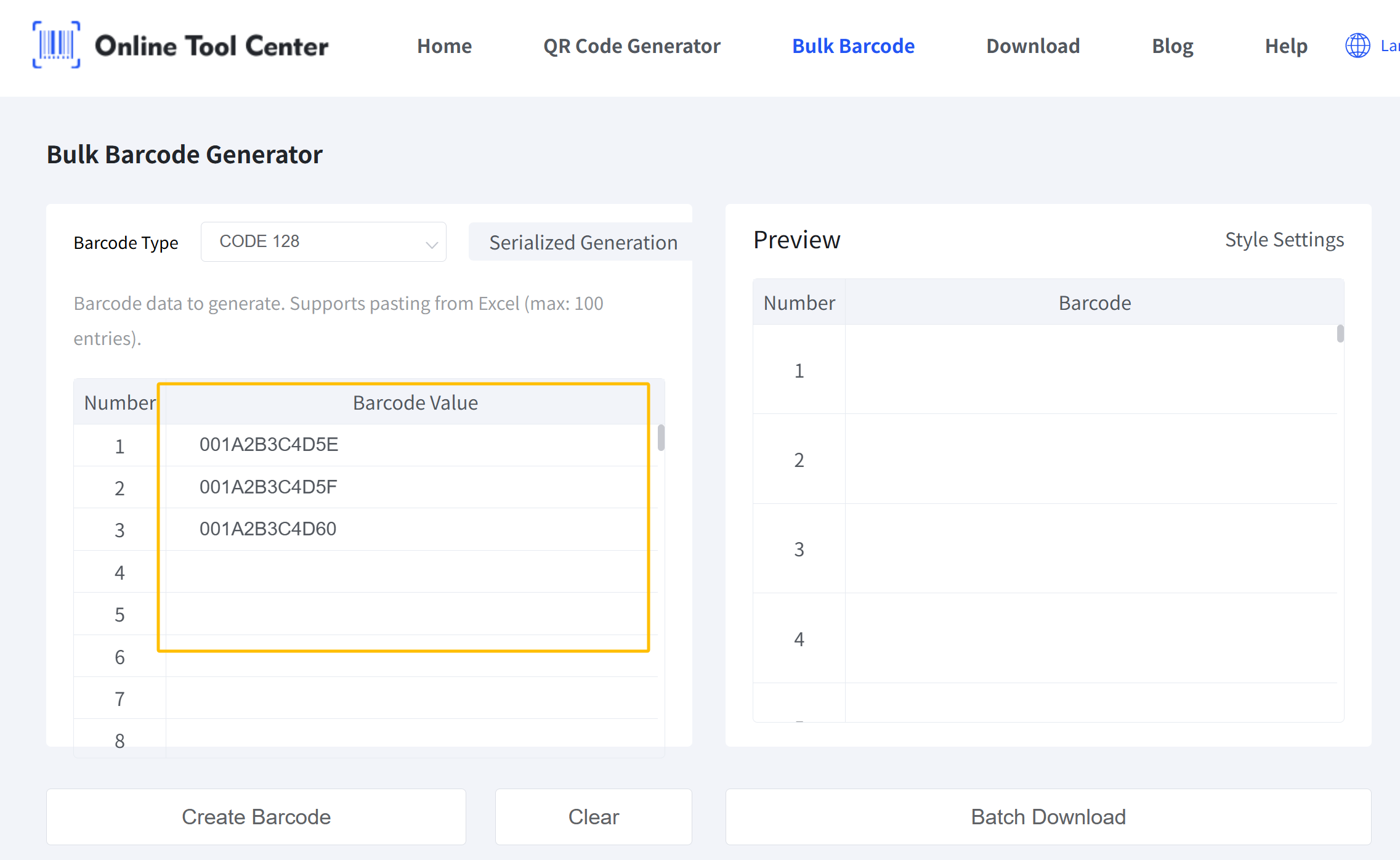 toplu barkod jenerat&ouml;r&uuml;