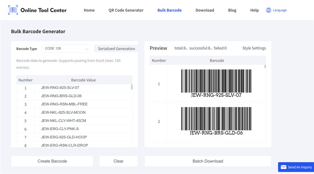 barcode generatio barkod jenerasyonu