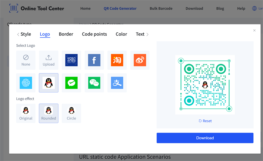 logo ile &ouml;zel qr kodu oluşturun