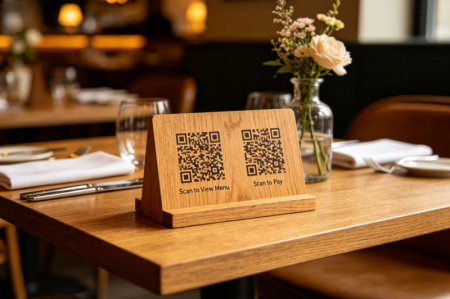 restoranda &ccedil;ift qr kodları