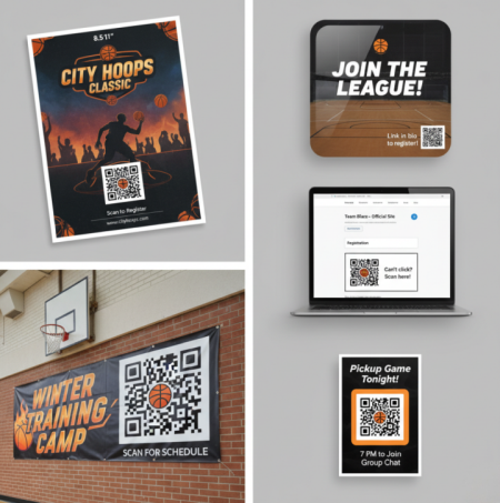 Basketbol QR Kodları Kullanımı
