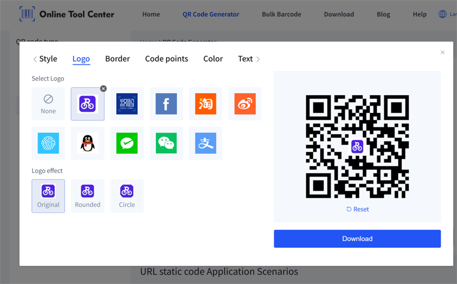 logo ile &ouml;zel qr kodu yapın