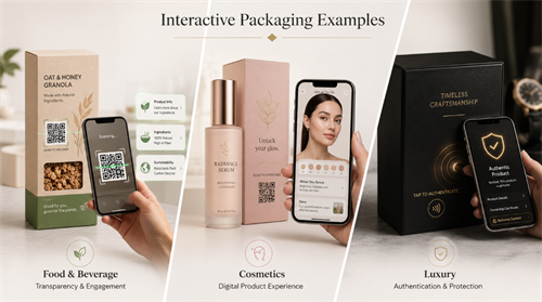 Interactive packaging examples İnteraktif ambalaj örnekleri
