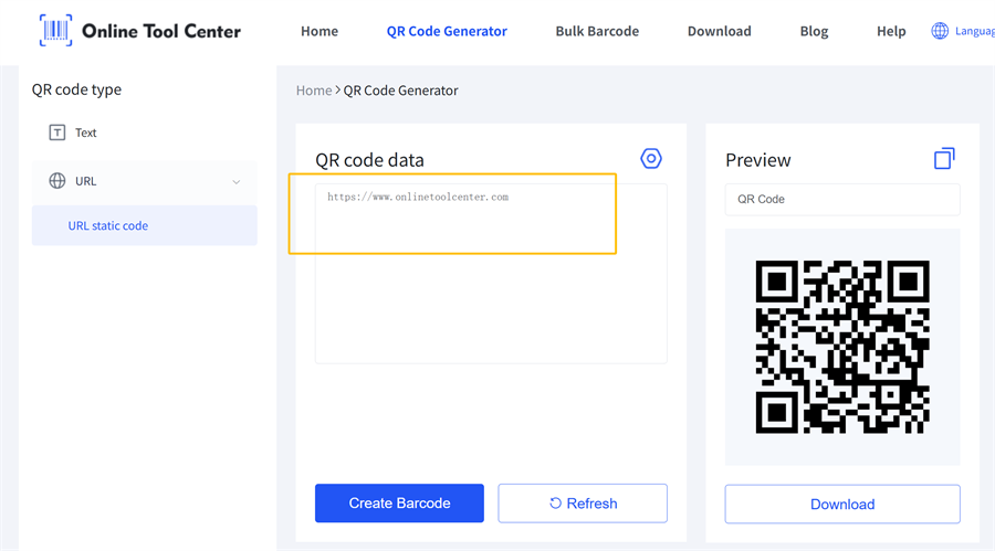 QR kodu yapın