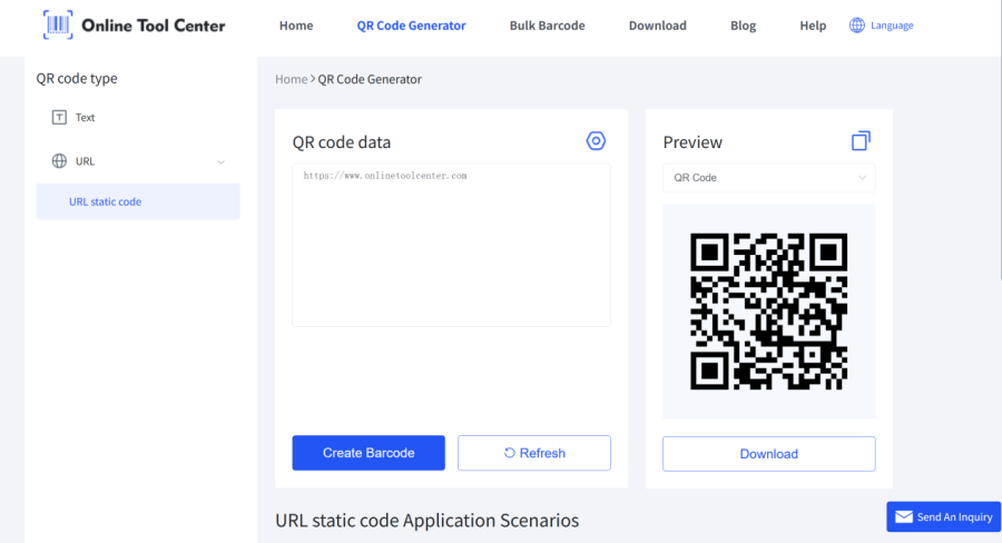 bağlantı qr kodu oluşturmak
