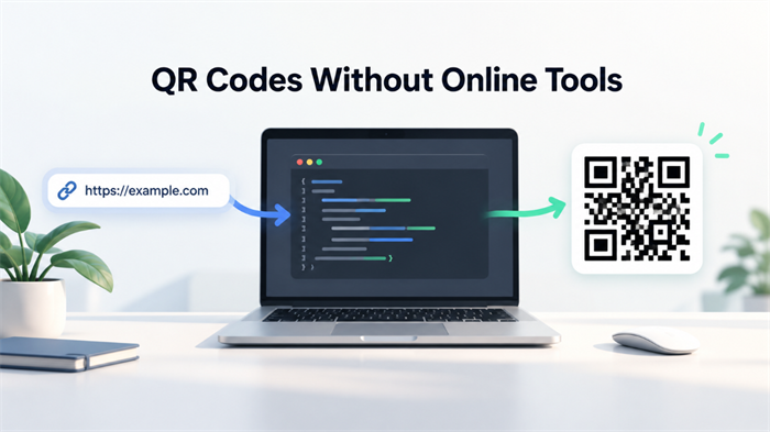 Create a QR Code without online tools Çevrimiçi araçlar olmadan bir QR Kodu oluşturun